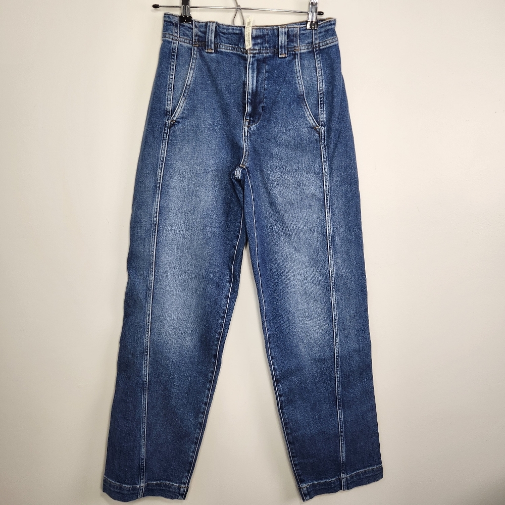 Madewell Tapered Denim Trouser Jeans Sz 25 NWT